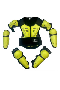 Комплект (наколенники, налокотники, панцирь) SPARX BA10 K (желтый) (L/XL)