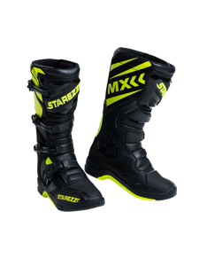 Мотоботы STAREZZI MILANO,  BLACK/FLUO YELLOW (44)