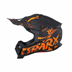 ШЛЕМ эндуро SPARX Raptor River черно-оранжевый матовый (марк) (M)