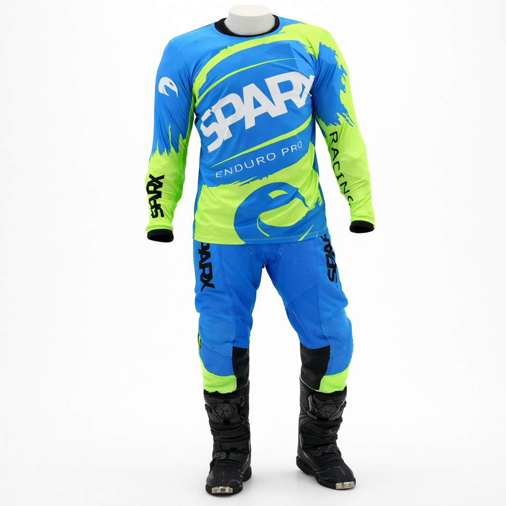 Костюм эндуро SPARX EX01 VENUM Сине-зеленый