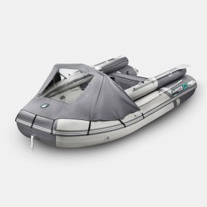 Надувная лодка GLADIATOR E450X PRO  (светло-темносерый)