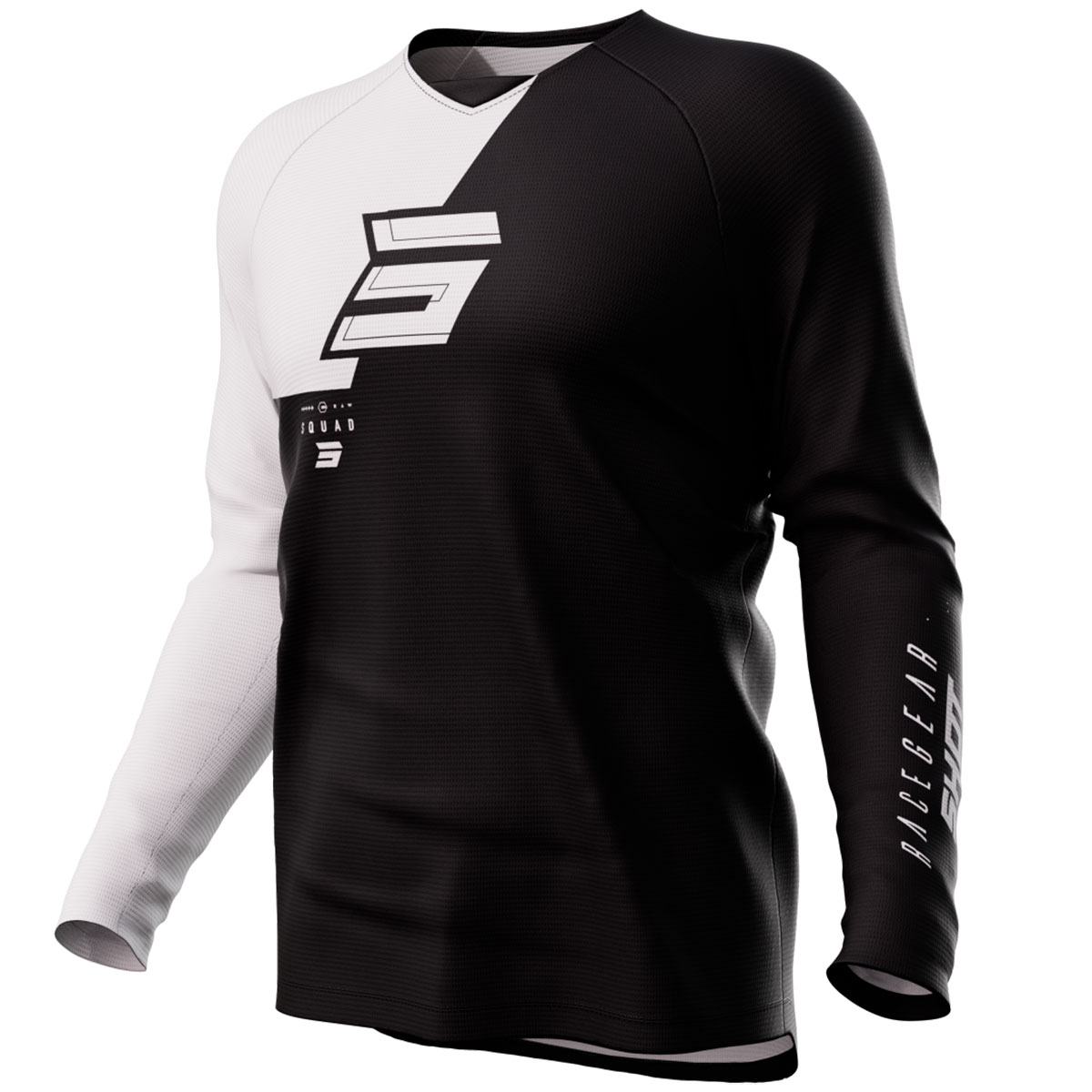 Джерси SHOT DRAW SQUAD черный/белый