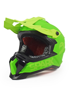 ШЛЕМ эндуро SPARX Raptor (JH-601) зелено-черный (марк) (S)