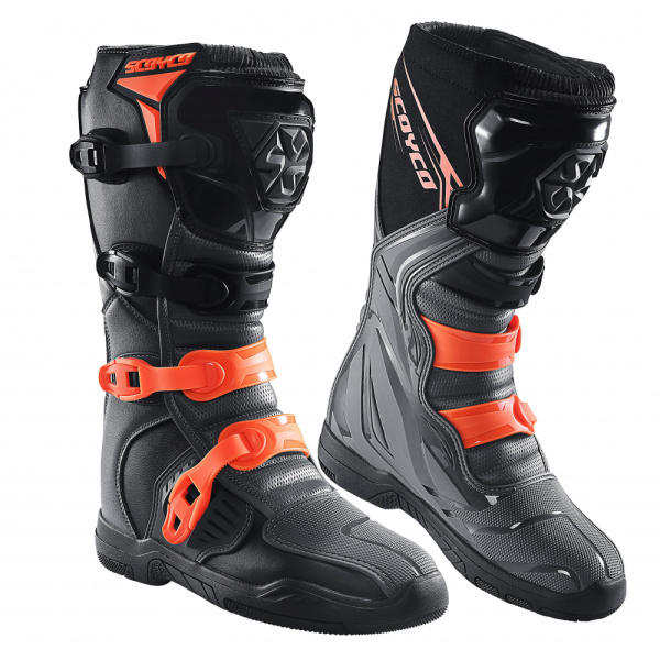 Ботинки эндуро Scoyco MBM009.2 TWL edition (серо-оранжевый) (40)