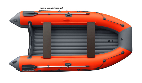 Лодка REEF-390 НД ТРИТОН (т.серый/красный)