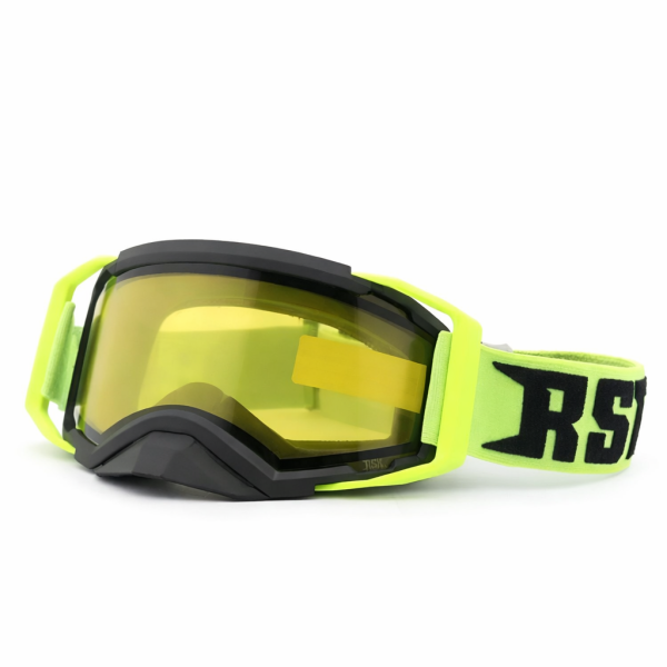 Очки с аутригерами RSX BLIZZARD WINTER двойная желтая линза (Черный/Зеленый)