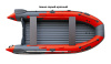 Лодка Скат-370 (серый/красный)