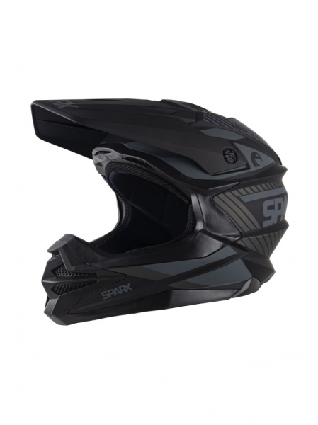 Шлем эндуро SPARX Fenix Gravity (JK6803) (черно-серый матовый) (XS)