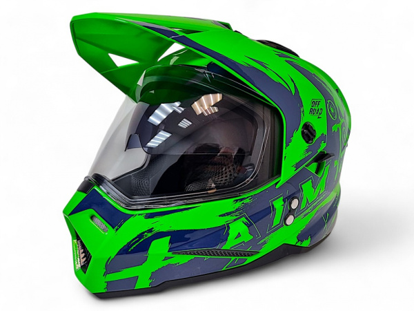 Шлем детский AiM JK802Y Green/Blue (Y/XL)