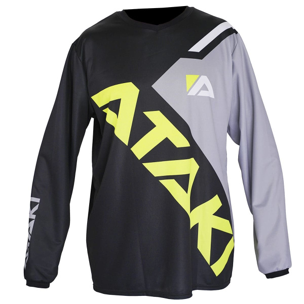 Джерси ATAKI Impact черный/серый/Hi-Vis желтый (XL)