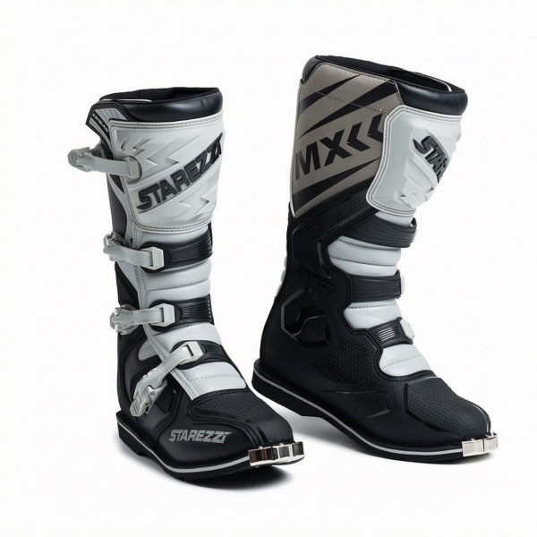 Мотоботы STAREZZI ROMA, GREY/BLACK (41)
