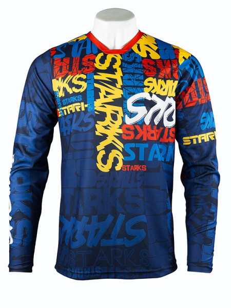 STARKS Джерси Base Cross KIDS Синий/Красный (S)